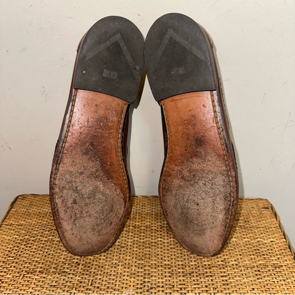 Allen Edmonds Shoes Men’s SZ 11.5 Maxfield Tassel Loafers Slip On Leather Brown - Picture 11 of 13